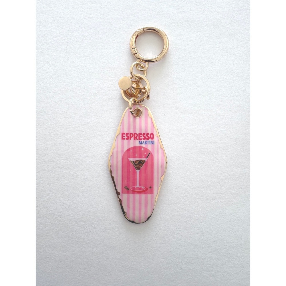 NIB Piper K Espresso Martini Keychain Bag Charm Retro - Picture 4 of 8